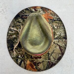 Camo rancher hat duck camo boho hat women’s cowboy hat